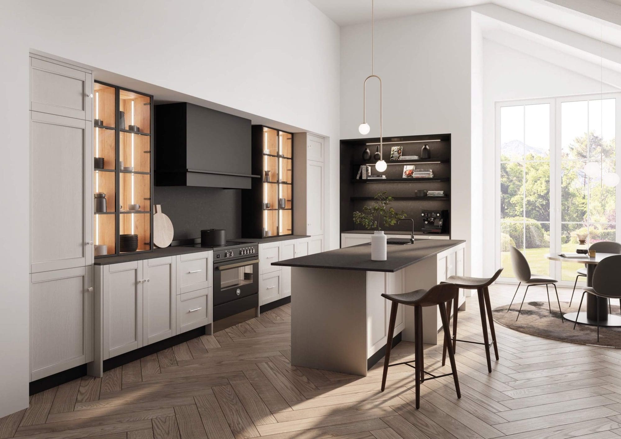 Rotpunkt Beach Grey Shaker Style Kitchen | Such Designs, London