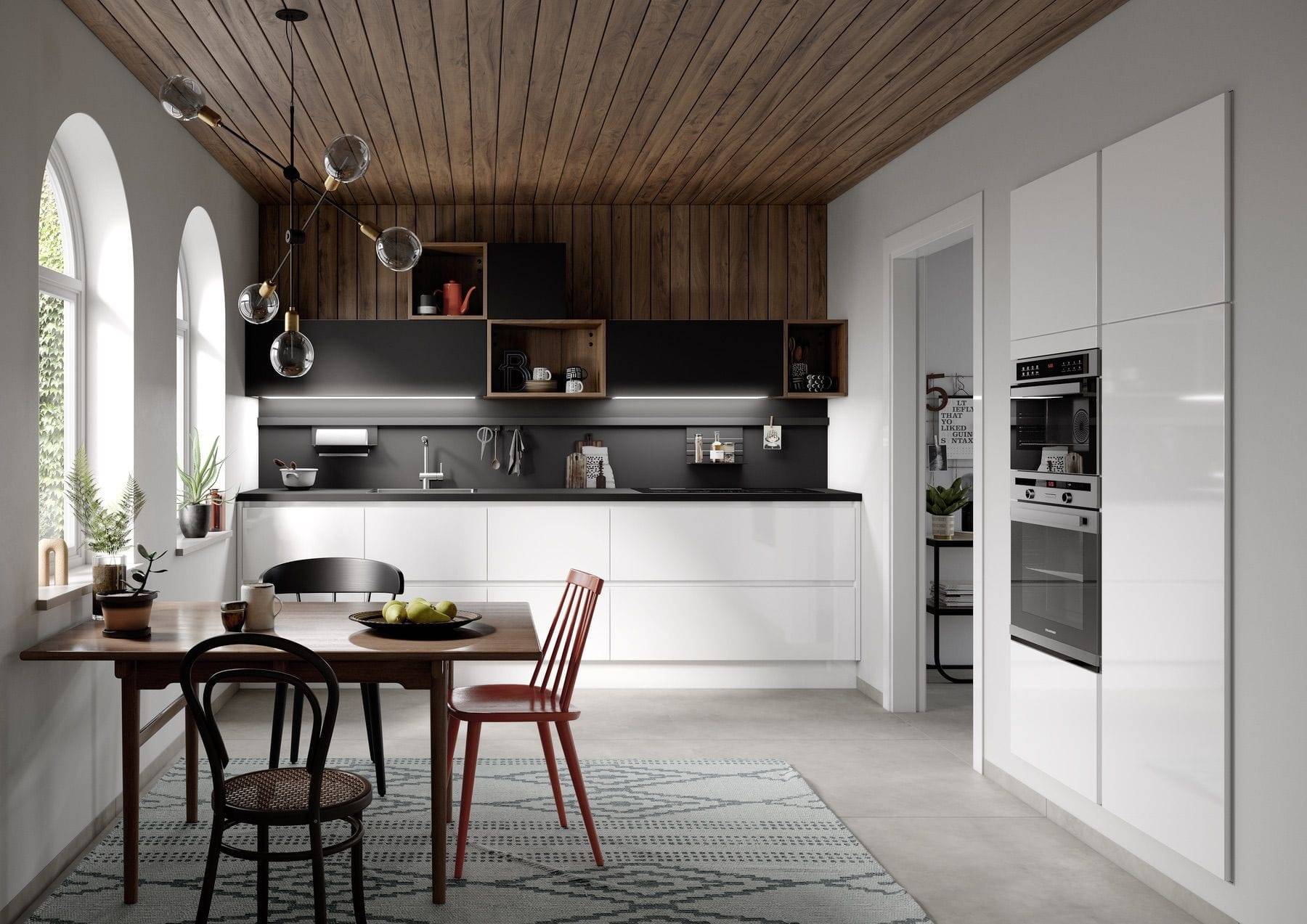 White Gloss L Shaped Kitchen | Alon Interiors, Kent
