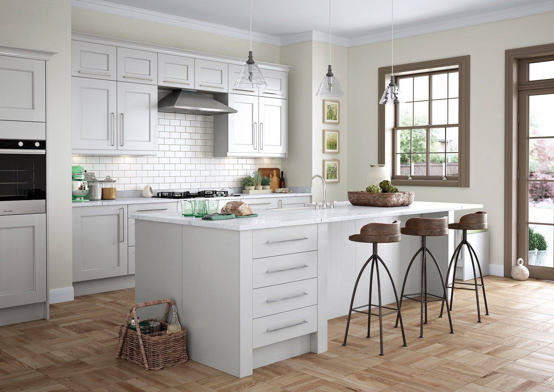 Wakefield Light Grey Shaker Kitchen | Colourhouse Interiors, Caterham