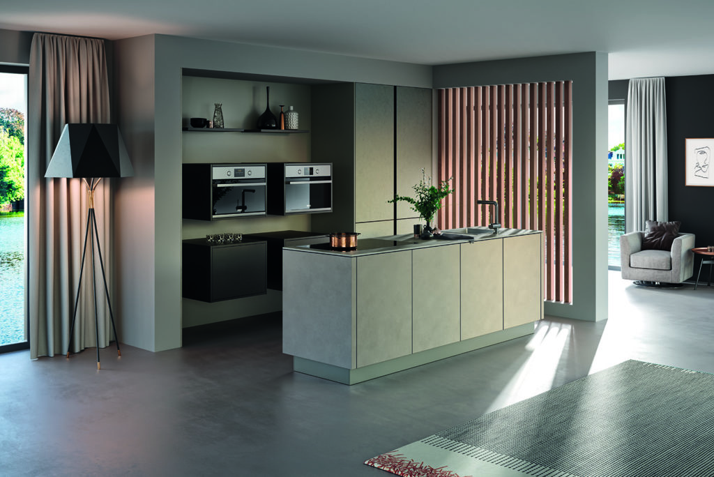 Rotpunk Concrete Look open plan kitchen