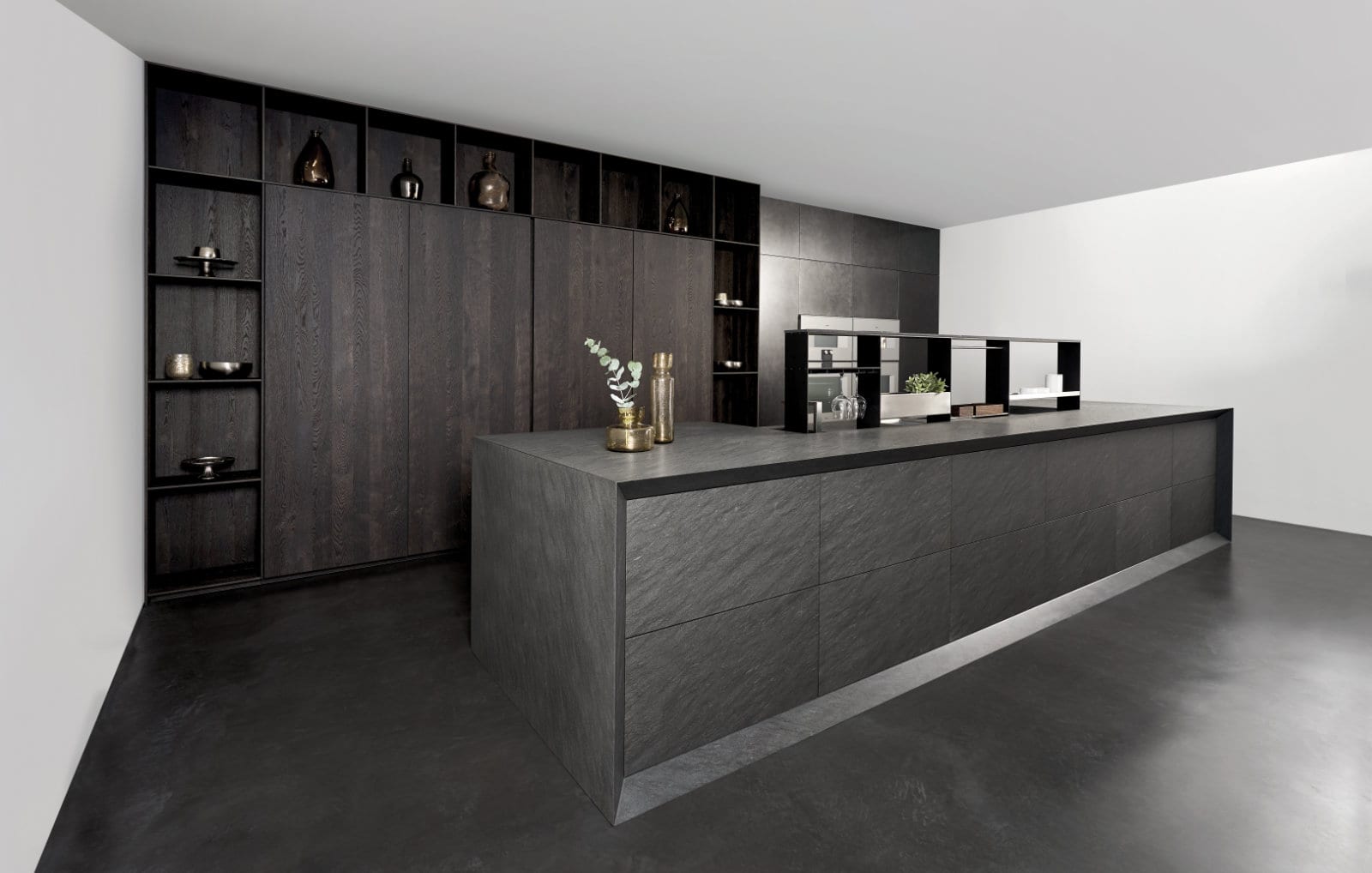 Eggersmann Dark Handleless Kitchen With Island | Such Designs, London