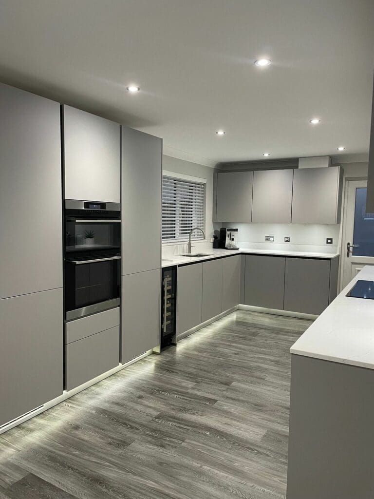 Light Grey Handless Kitchen4 | Classique Kitchens, Carlisle