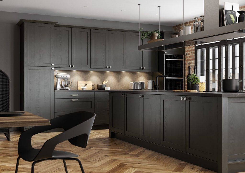 Aldana Graphite Shaker Kitchen | Colour House Interiors, Caterham