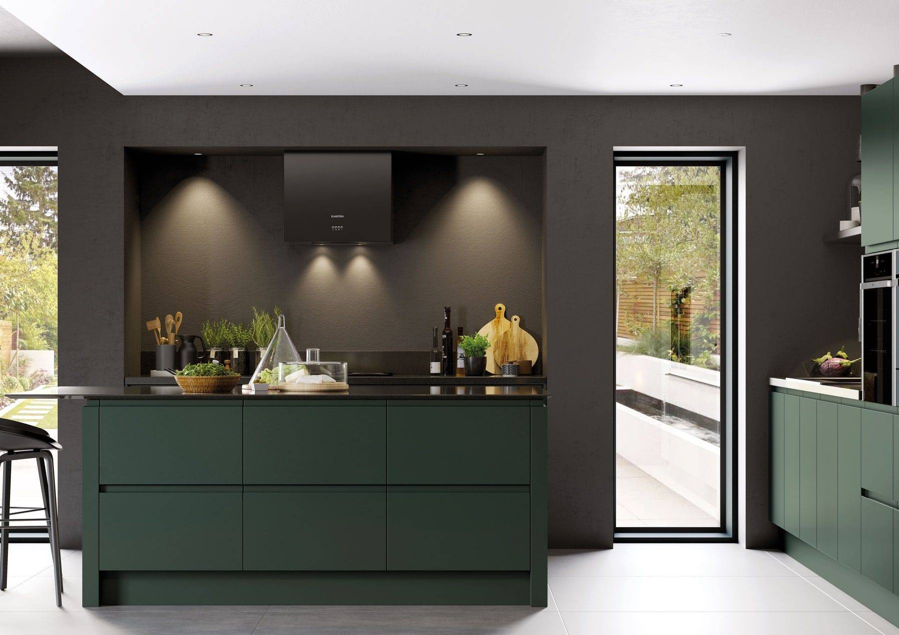 Strada Matte Deep Forest Kitchen | Colourhouse Interiors, Caterham